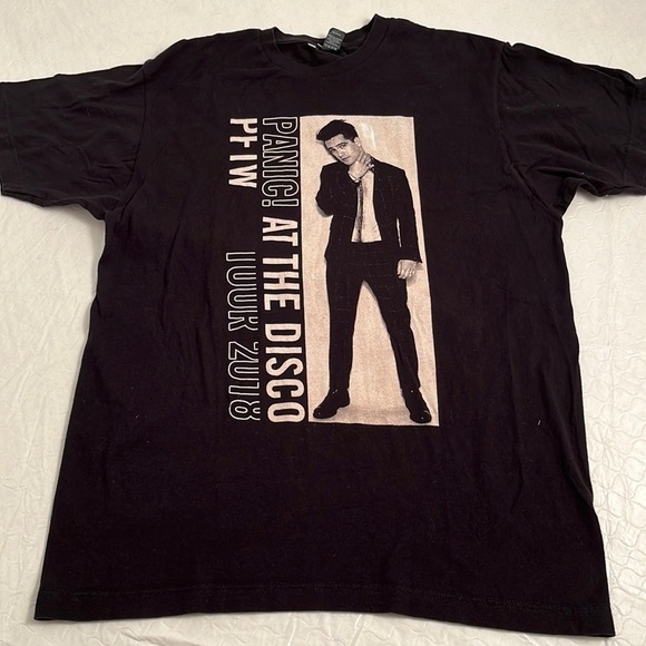 Tultex Other - Panic! At The Disco PFTW 2018 tour black short sleeve concert t-shirt